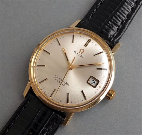 gold omega vintage watch|vintage omega solid gold watch.